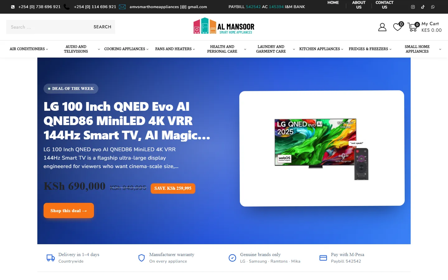 Al Mansoor Electronics — live capture