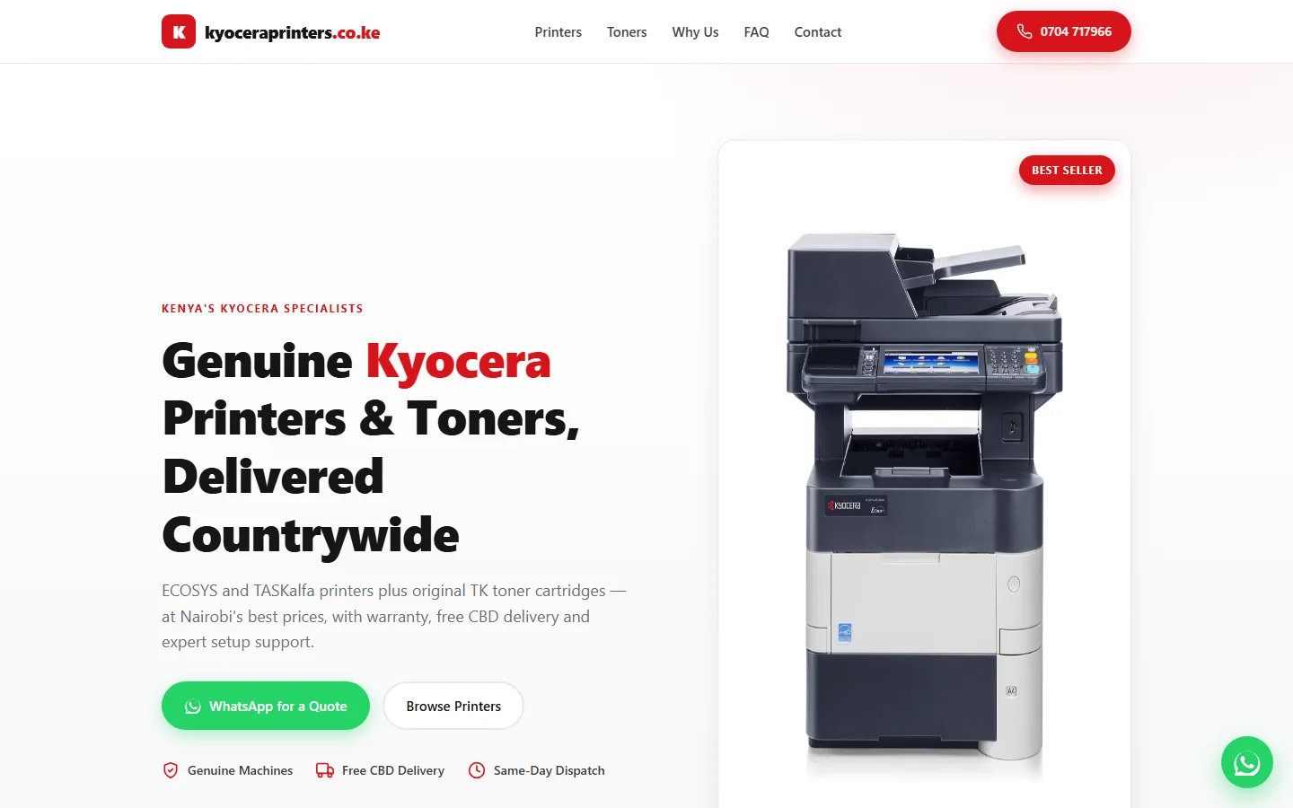 Kyocera Printers Kenya — live capture