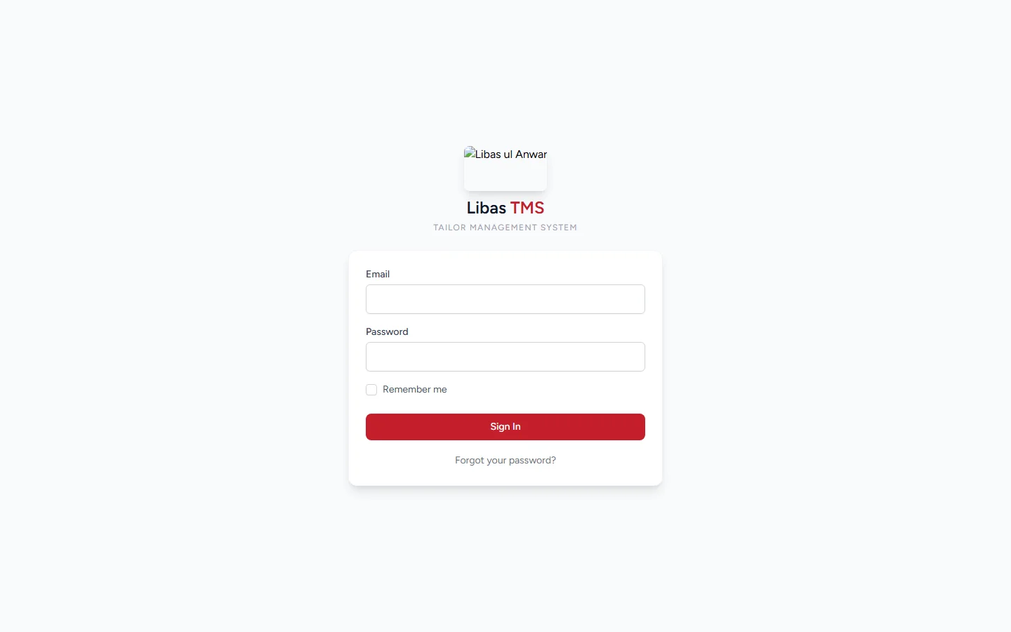 Libas TMS — Tailor Management System — pre-launch build