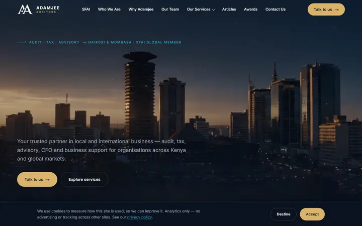 Adamjee Auditors — live capture