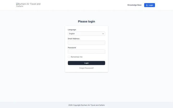Burhani Air Travel — Accounting & Reporting — pre-launch build
