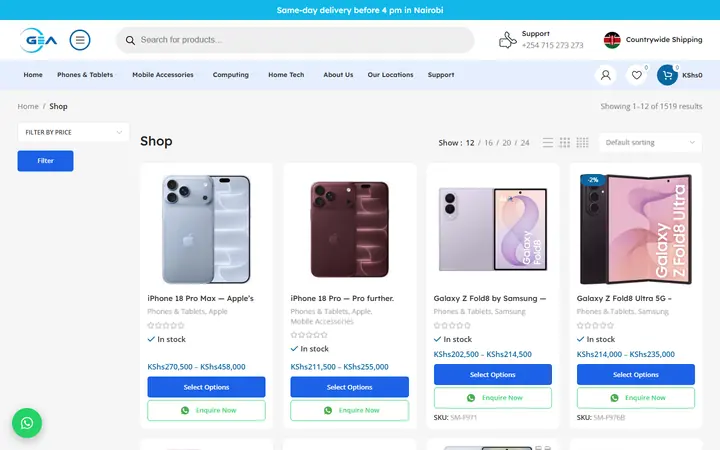 GEA — live capture