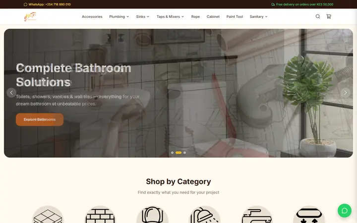 KK Empire website - live capture of the homepage