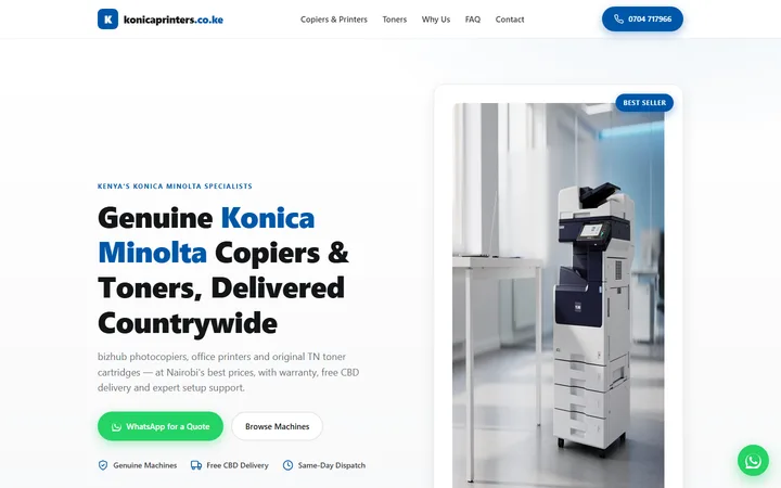 Konica Minolta Printers Kenya — live capture