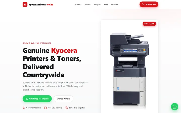 Kyocera Printers Kenya — live capture