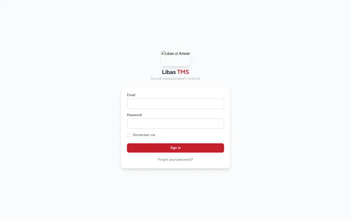 Libas TMS — Tailor Management System — pre-launch build