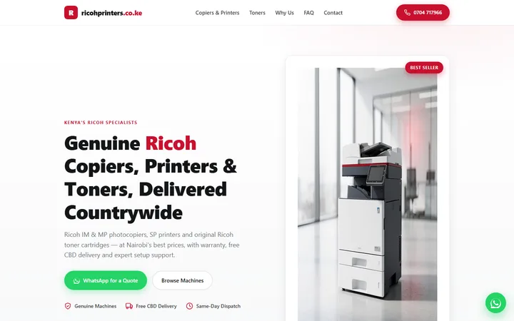 Ricoh Printers Kenya — live capture